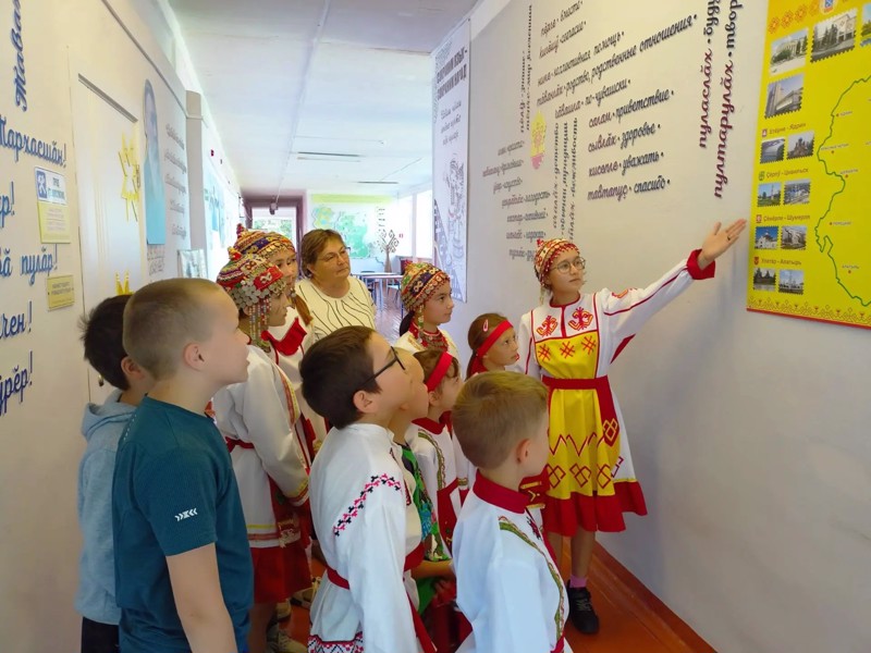 Праздник в честь Дня Чувашской Республики в пришкольном лагере "Дружба"