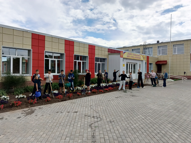 Трудовая практика на пришкольном участке