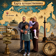 Карта путешественника. В фокусе внимания Санкт-Петербург!