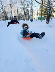 ❄Снежная горка #малышей_крепышей34 из средней группы "Звёздочки"