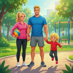 👨‍👩‍👦 Спорт — это отличный повод провести время вместе!
