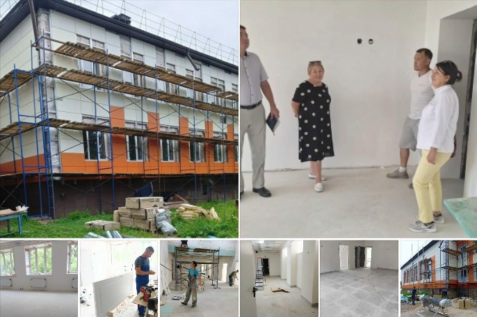 Продолжаются масштабные работы по капитальному ремонту Верхнеачакской средней школы