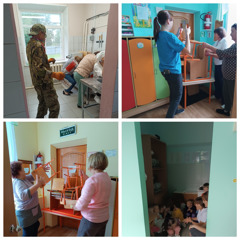 Учебная тренировка в детском саду.