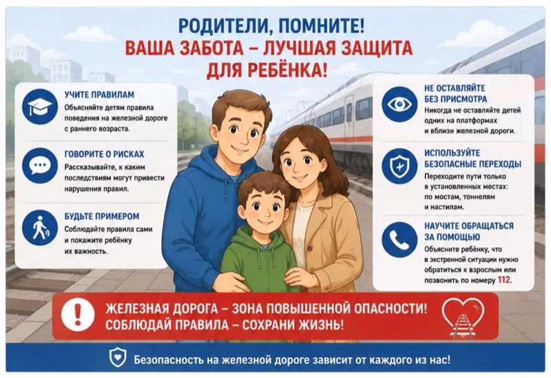 Игры на железной дороге — не развлечение, а смертельный риск!