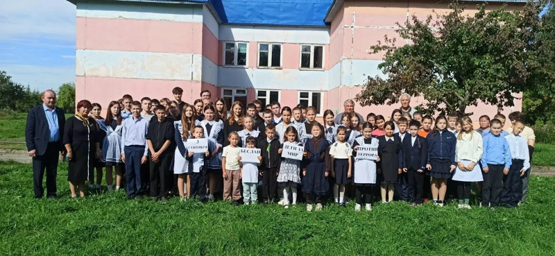 Участие в Республиканском антитеррористическом флешмобе «БЕСЛАН. Дети за мир против террора»