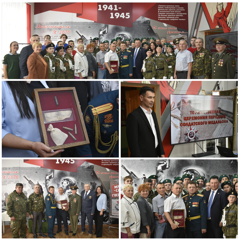 Торжественная церемония передачи солдатского медальона