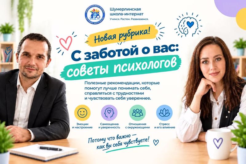 Мы запускаем новую рубрику — «С заботой о вас: советы психолога» 💚