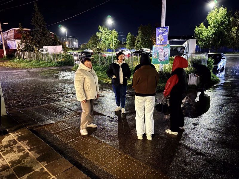 Родители 11М класса присоединились к профилактическому патрулю в поселке