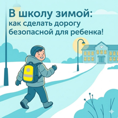 В школу зимой: как сделать дорогу безопасной для ребенка!