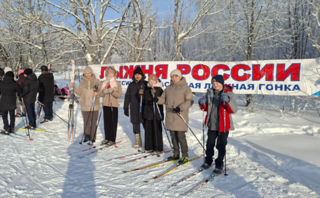 На лыжных соревнованиях