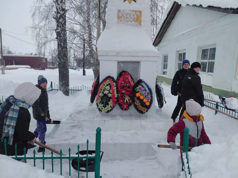 Акция "Снежный десант" в рамках месячника оборонно-массовой, спортивной и патриотической работы